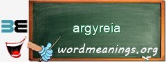 WordMeaning blackboard for argyreia